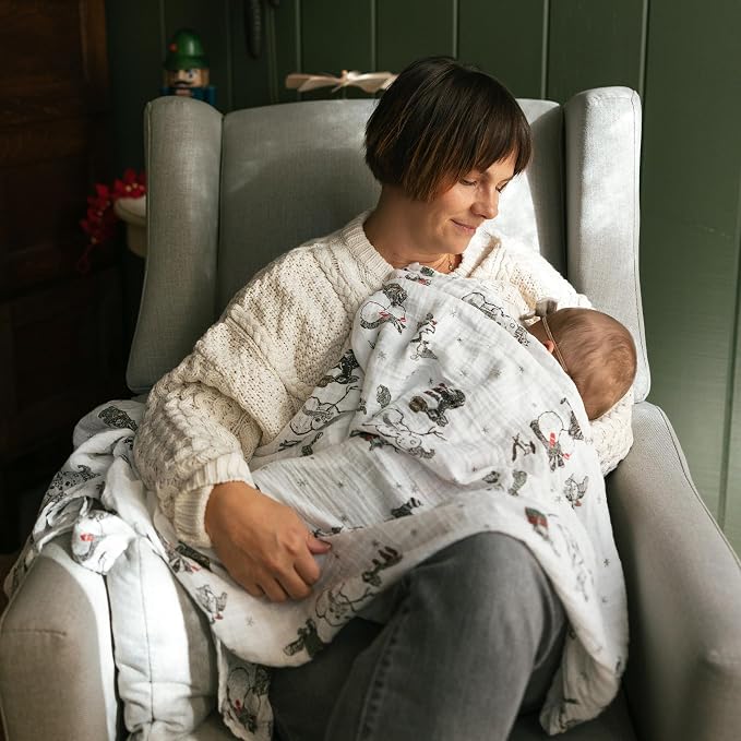 Little Unicorn Muslin Swaddle Blanket - Image 8