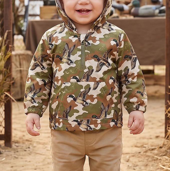 Toddler Windbreaker Jacket Baby Girl Hooded Zip Up Sweatshirt Winter Jacket - Image 3