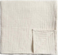 Meracorallo Muslin Swaddle Blanket, 100% Cotton Receiving Blanket, Cream | Soft by Meracorallo