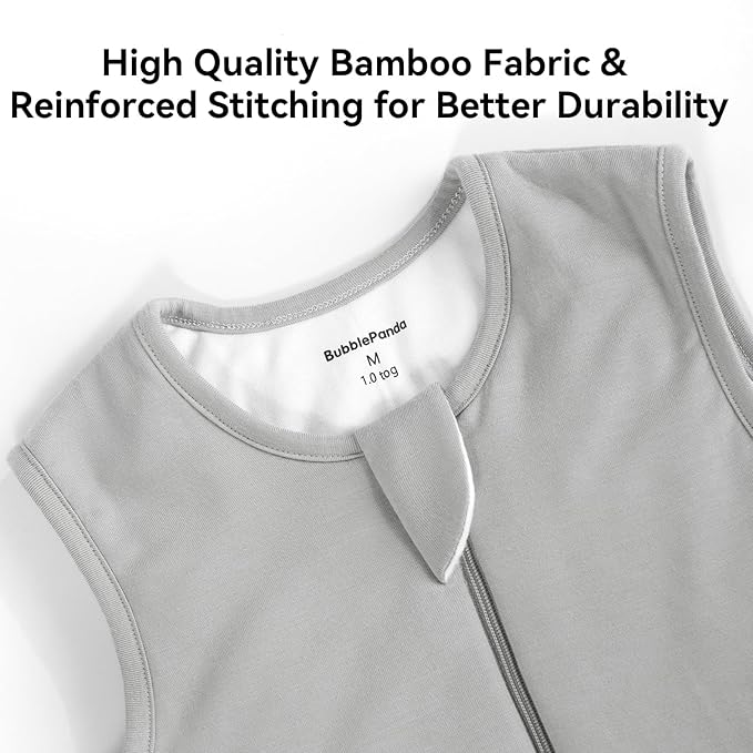 Rayon Made from Bamboo Toddler Sleep Sack with Feet 24-36 Months 1.0 Tog Ultra Soft Toddler Sleeping Sack 2t-3t Sleep Bag Walker Quilted Wearable Blanket with Legs 2-Way Zipper Lightweight