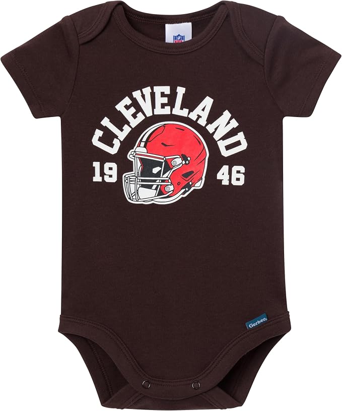 Gerber NFL Baby Boys 3-Pack Onesie Bodysuit - Image 2