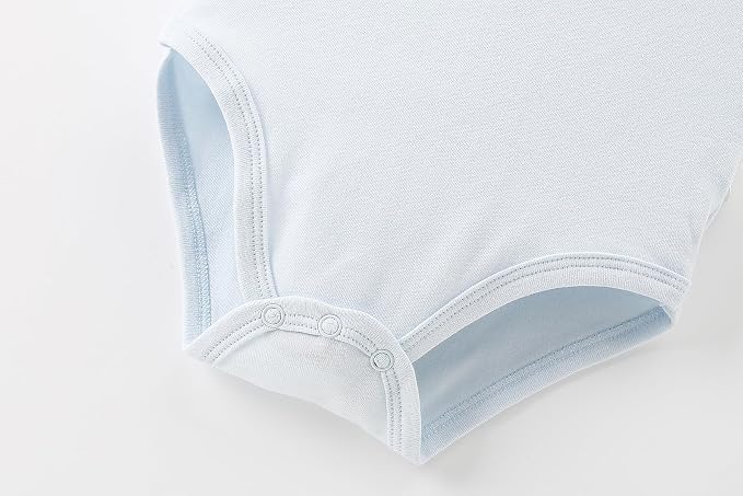 AIWUHE Unisex-Baby Short Sleeve Bodysuits Cotton One-piece Boy Girl Summer - Image 4