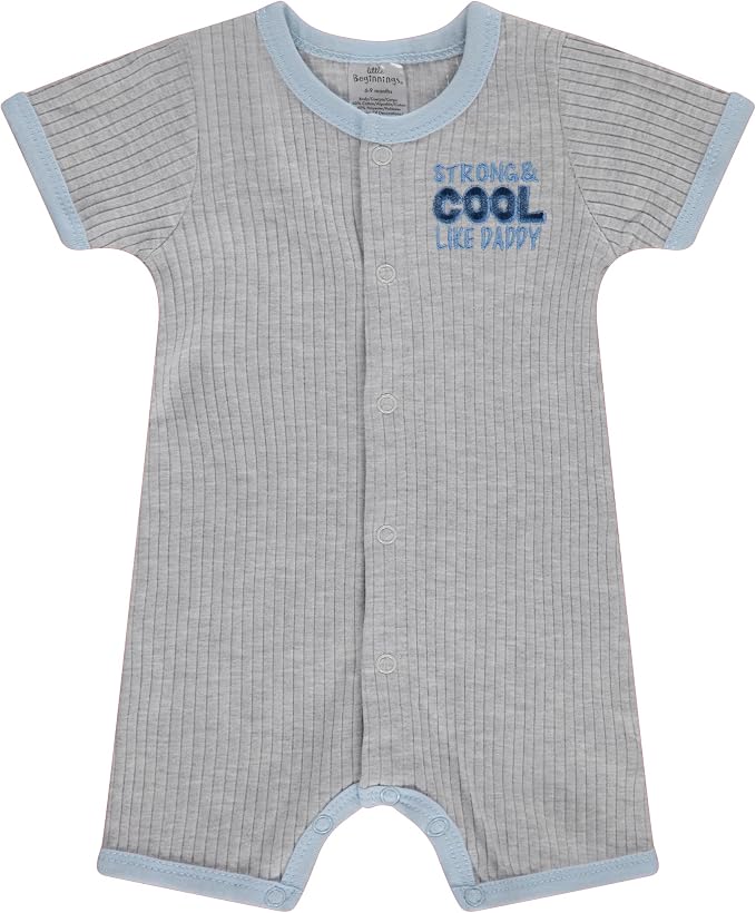 Cudlie 2-Pack Baby Boy Rompers – Soft Cotton, Everyday Comfort - Image 3