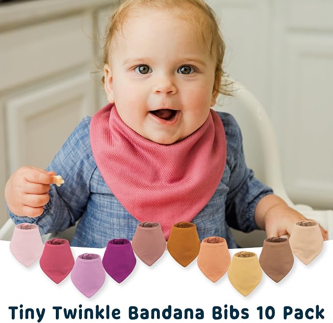 Tiny Twinkle Bandana Scarf Bibs - Image 7