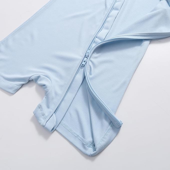 JunNeng Short Sleeve Romper, Rayon from Bamboo Baby Boy Sleeper Jumpsuit - Image 7