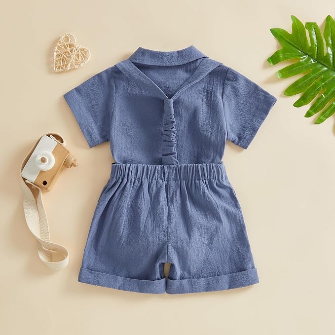 PUHHAPIEY Baby Boy Gentleman Wedding Outfit Dress Romper Suspender Pants | 0 3 - Image 4