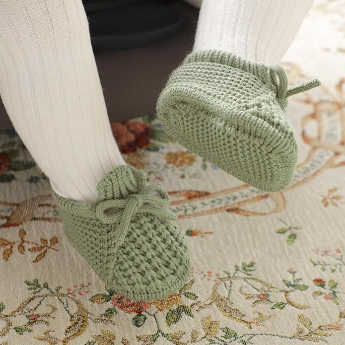 Baby Booties Newborn Baby First Shoes | Cozy Warm Knit Soft Booties - Image 2