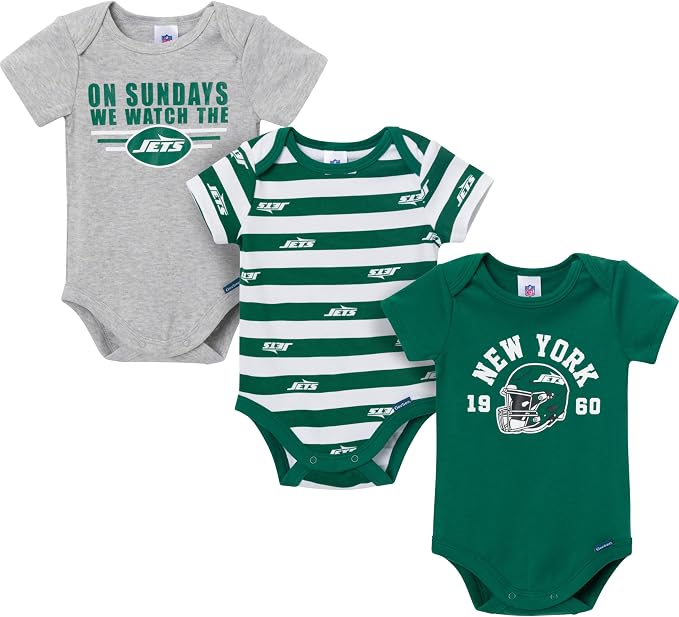 Gerber NFL Baby Boys 3-Pack Onesie Bodysuit by Gerber