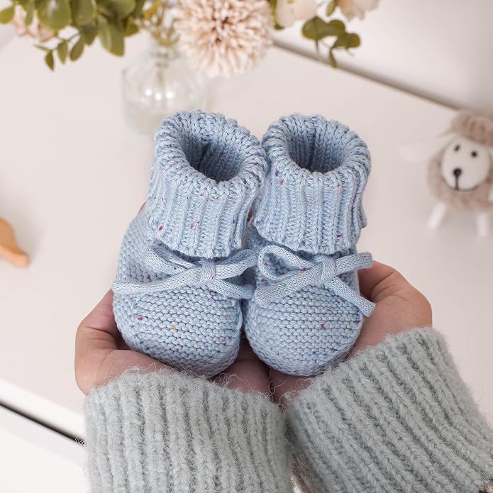LAWKUL Baby Booties Newborn Babe First Walkers Non-Slip Stay On Boots Crib - Image 4