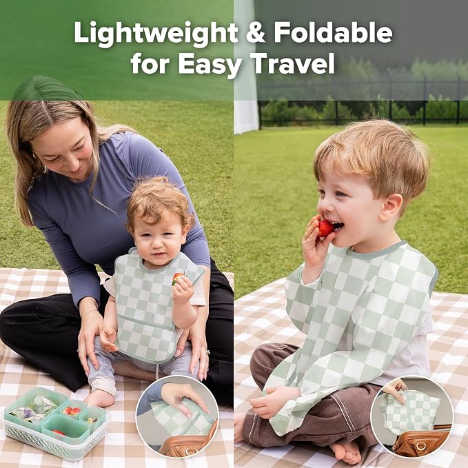 haakaa Waterproof Baby Bibs for Eating 2pcs for 6-24M - Image 8