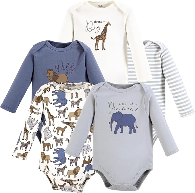 Touched by Nature Unisex Baby Organic Cotton Long-Sleeve Bodysuits by TouchedbyNature