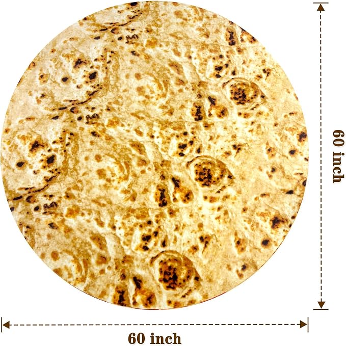 mermaker Burrito Tortilla Taco Blanket 60 inches - Image 6