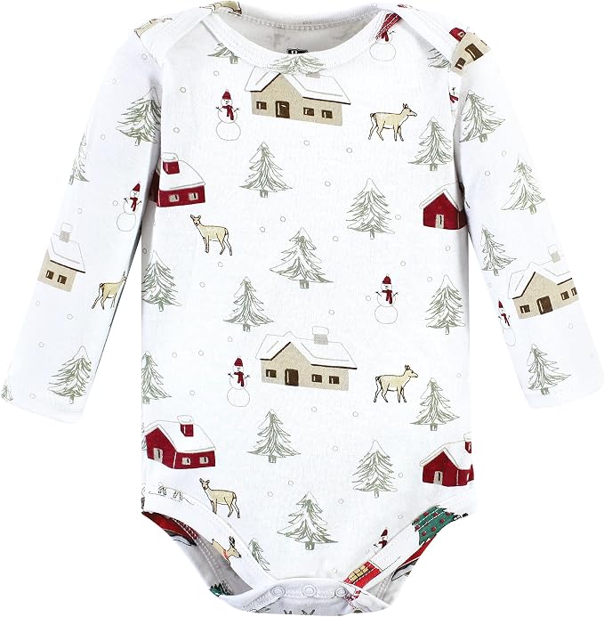 Hudson Baby baby-boys Cotton Long-sleeve Bodysuits 3-pack - Image 4