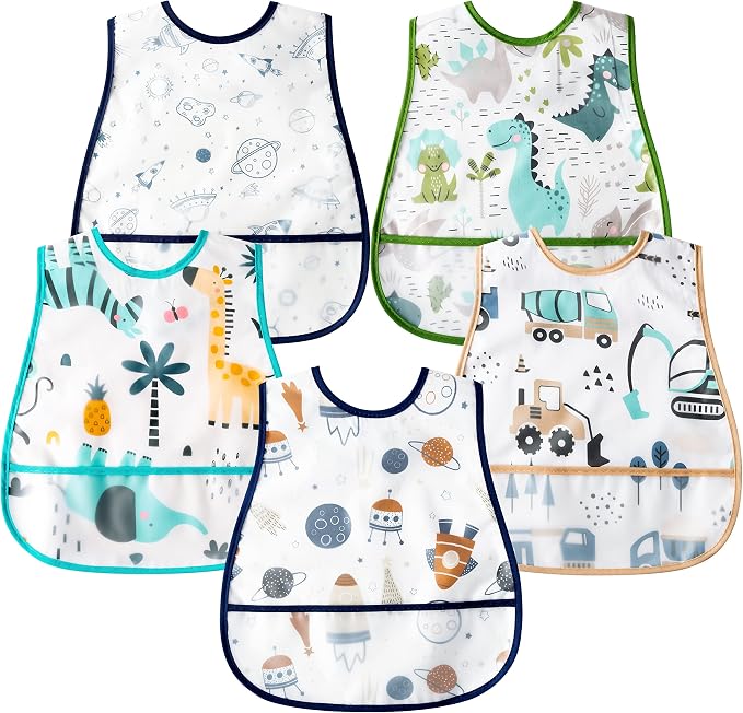 R HORSE 5Pcs Baby Feeding Bibs by RHORSE