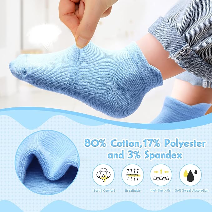 Toddler Non Slip Grip Ankle Socks - Image 5