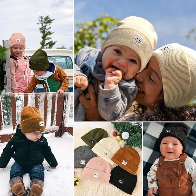 FURTALK Baby Beanie Knitted Hats Toddler Kids Winter Soft Warm Skull Cap | - Image 6