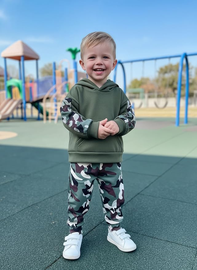Toddler Baby Boys Camouflage Sweatsuit - Image 2