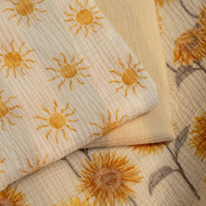 Muslin Swaddle Blankets for Newborn, 3 Pack Breathable Soft Receiving Blanket - Image 3