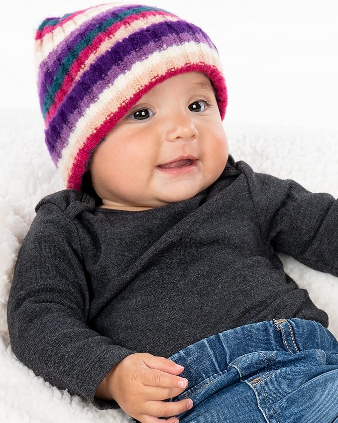 Funky Junque Baby Winter Hat – Cute Newborn Hats, Cozy Warm Infant Beanie, Soft Knit Stocking Stuffer for Babies 0–12 Months