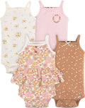 Gerber Baby Girls Multi-Pack Sleeveless Onesies Bodysuit by Gerber