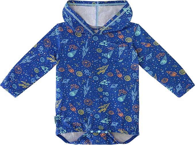 UV SKINZ Baby Boys' Hooded Sunzie UPF 50+ by UVSKINZ