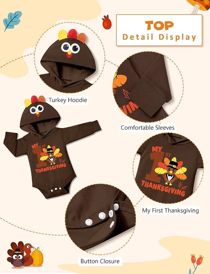 Fommy Newborn Baby Boy Clothes Plaid Letter Print Long Sleeve Hoodies + Long - Image 4