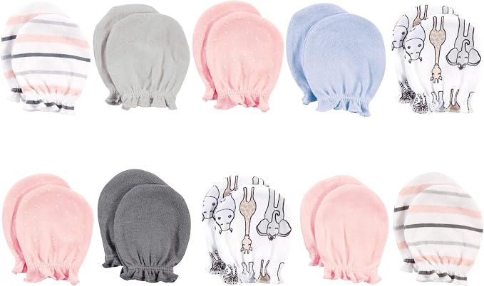 Hudson Baby Baby Hudson Baby Unisex Baby Cotton Scratch Mittens, One Size by HudsonBaby