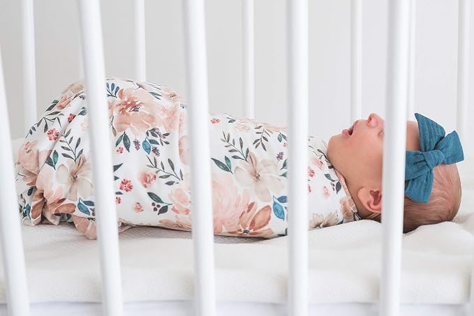 Copper Pearl Swaddle Blankets for Newborns | Soft Stretchy Receiving Blankets - Image 9