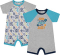 Cudlie 2-Pack Baby Boy Rompers – Soft Cotton, Everyday Comfort by Cudlie