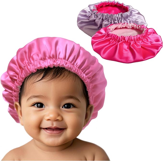 AKISS Baby Infant Newborn Toddler Satin Silk Hair Bonnet Cap by AKISS