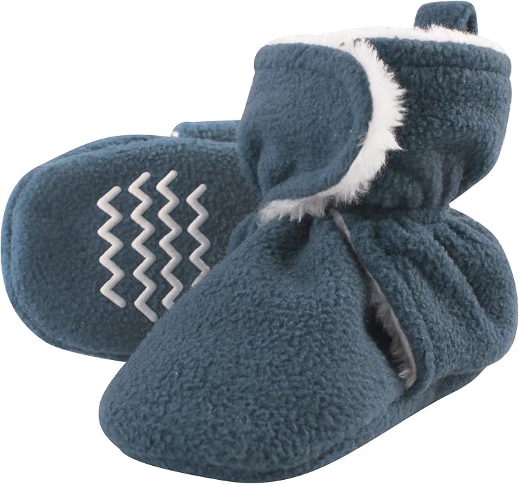 Hudson Baby Unisex Baby Cozy Fleece and Faux Sherpa Booties by HudsonBaby