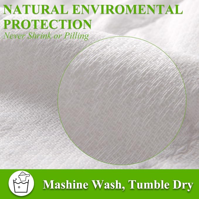 6 Ply Cloth Diapers Burp Cloth, Fasoar Thick Washable Absorbent Cotton Diaper - Image 4