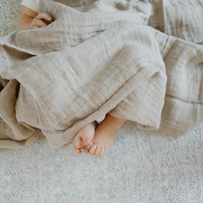 Little Unicorn Premium Cotton Swaddle Baby Blanket | Breathable Fabric | - Image 7
