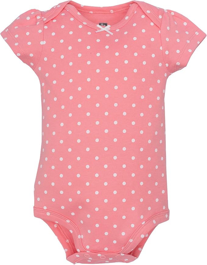 Hudson Baby Infant Girls Cotton Bodysuits 5-Pack - Image 6