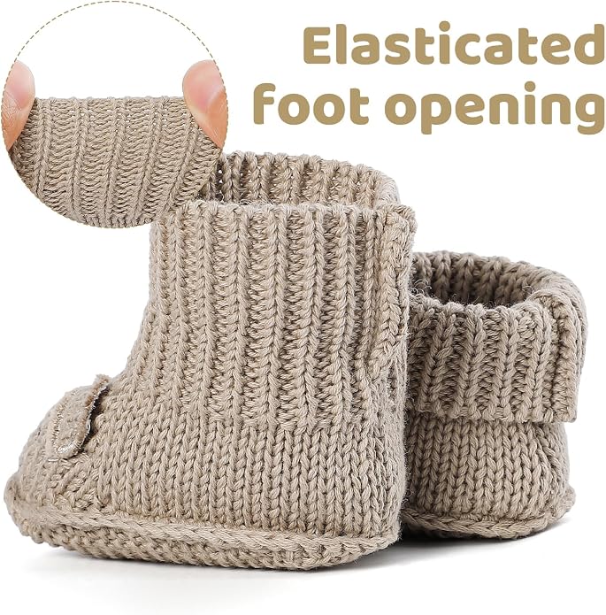 Newborn Knit Booties Soft Baby Sock Boots - Image 6