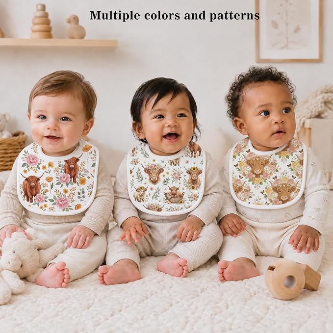 Baby Bibs for Baby Boys Girls 6-Pack - Image 3