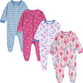 Onesies Brand Baby Girls 4-Pack Sleep 'N Play Footies Multi Pack by OnesiesBrand