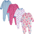 Onesies Brand Baby Girls 4-Pack Sleep 'N Play Footies Multi Pack by OnesiesBrand