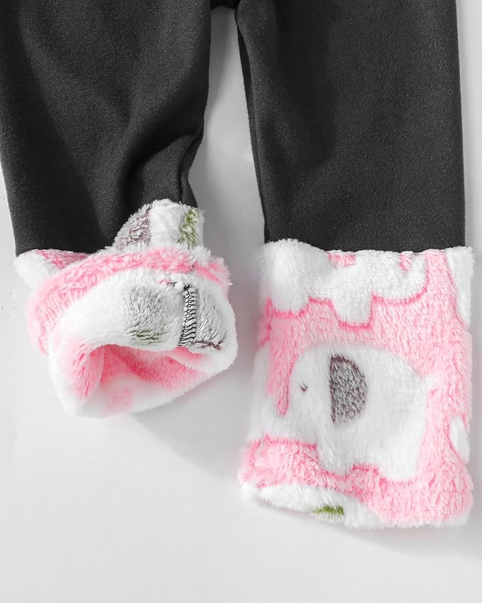 Jecson Toddler Girl Clothes Baby Girl Fleece Hoodie Outfits Thick Thermal - Image 7