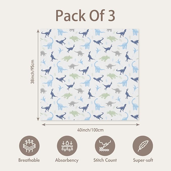 GLLQUEN BABY Muslin Swaddle Blankets - Image 5