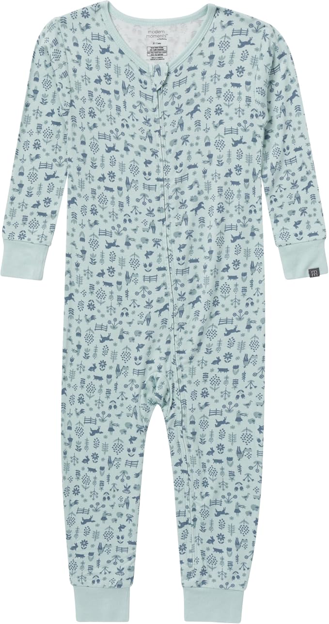 Modern Moments by Gerber Baby Viscose 2-pack Footless Tight Fitting Pajamas - Image 6