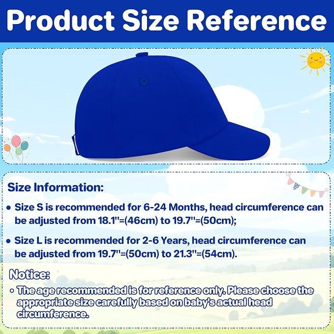 qikqik Baby Baseball Cap Toddler Baseball Hat Baby Ball Cap Toddler Hats - Image 6