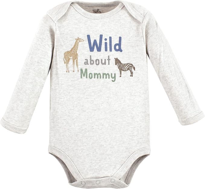 Touched by Nature Unisex Baby Organic Cotton Long-Sleeve Bodysuits - Image 3