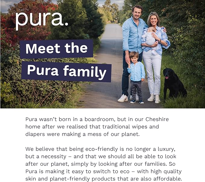 Pura Hypoallergenic Diapers, Size 3 (9-20 lbs) Monthly Pack, Overnight, up to 12 Hours Leak Protection, Suitable for Sensitive Skin, TCF, Super Soft Organic Cotton, 6 Packs of 26 (156 Baby Diapers)