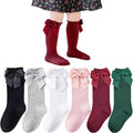 Baby Knee High Socks Infant Toddler Bow Ruffled Cotton Long Socks Stockings by Miniangel