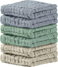 Cuddle Campus Baby Washcloths 6 Packs, Muslin Washcloths Baby, Cotton Burp by CuddleCampus