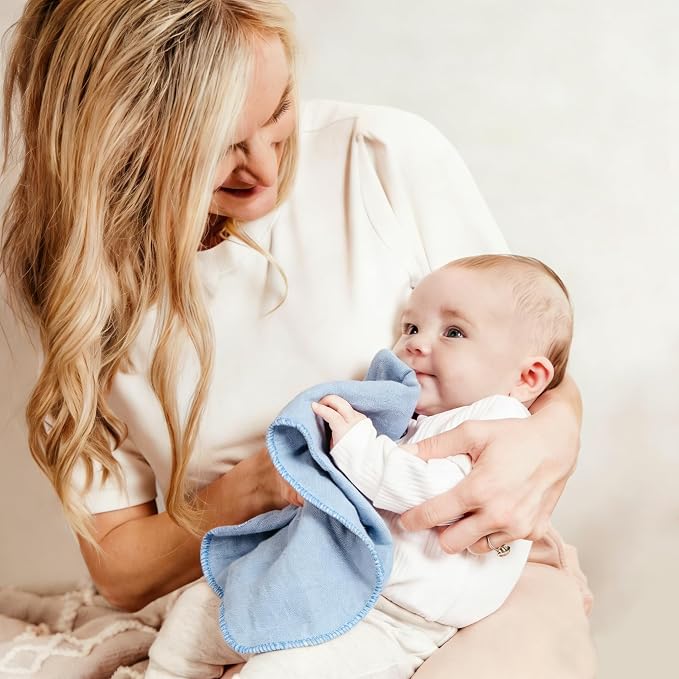 Muslin Burp Cloths 19" x 9", Baby Burping Clothes, Large Extra Soft Absorbent - Image 5