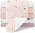 Bearmoss Muslin Burp Cloths, 100% Cotton Baby Burping Clothes, Large Extra Soft by Bearmoss