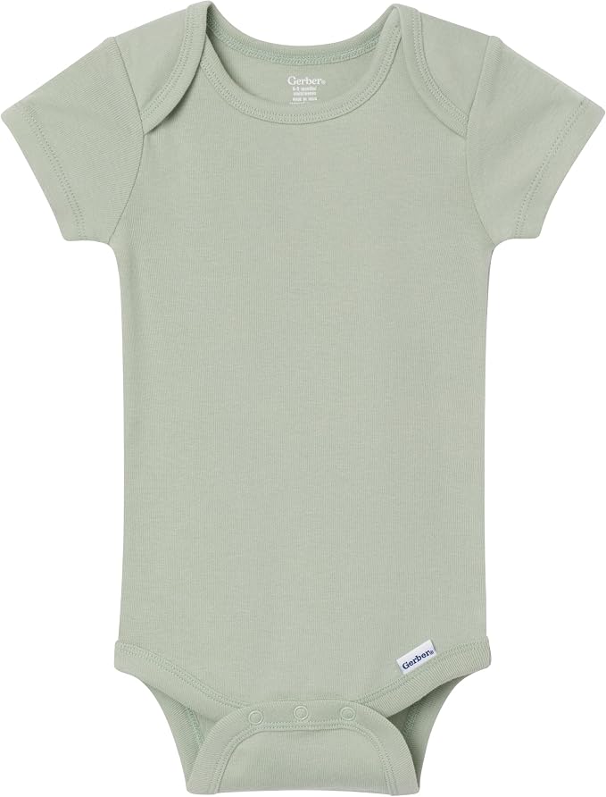 Gerber Baby Boys & Girls 8-Pack Short Sleeve Onesies Bodysuits - Image 4