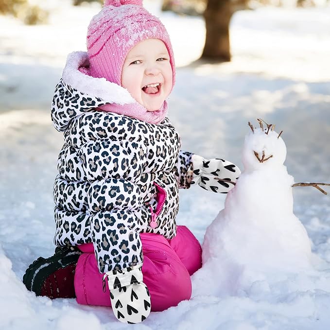 Sarfel Toddler Mittens Waterproof Toddler Gloves Baby Winter Mittens Toddler - Image 3